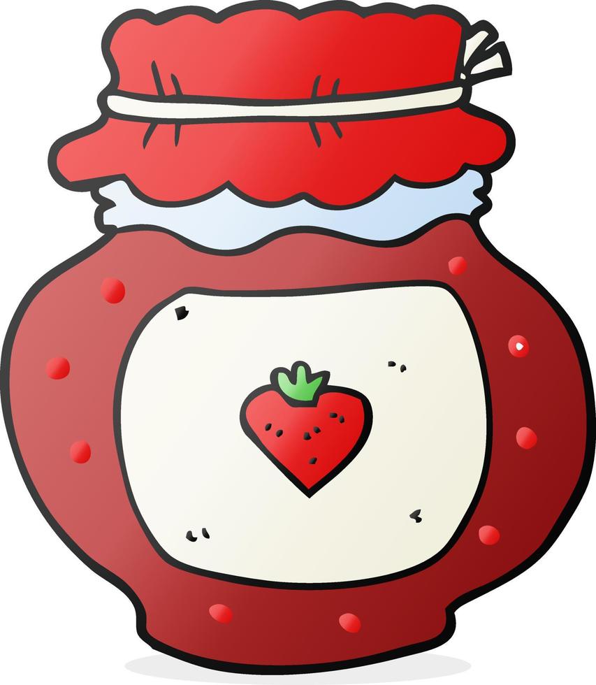 cartoon jam jar vector