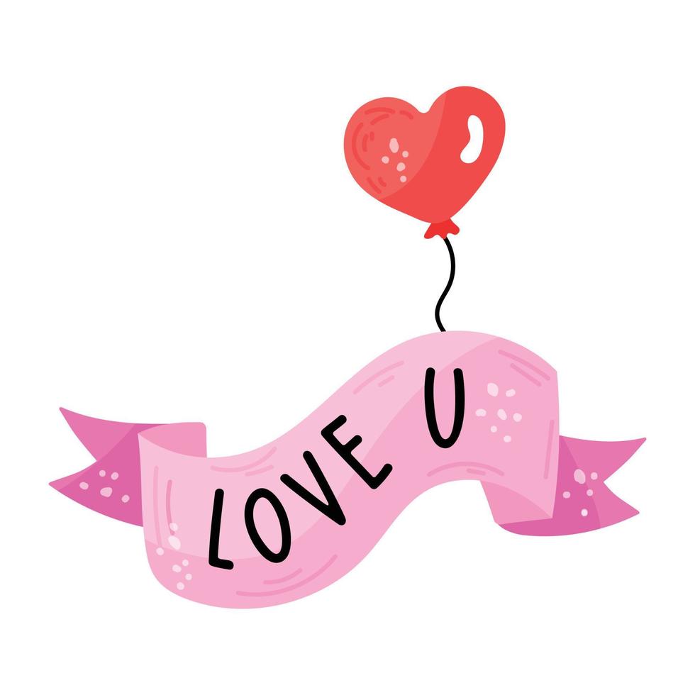 Download flat sticker icon of heart and love sticker vector