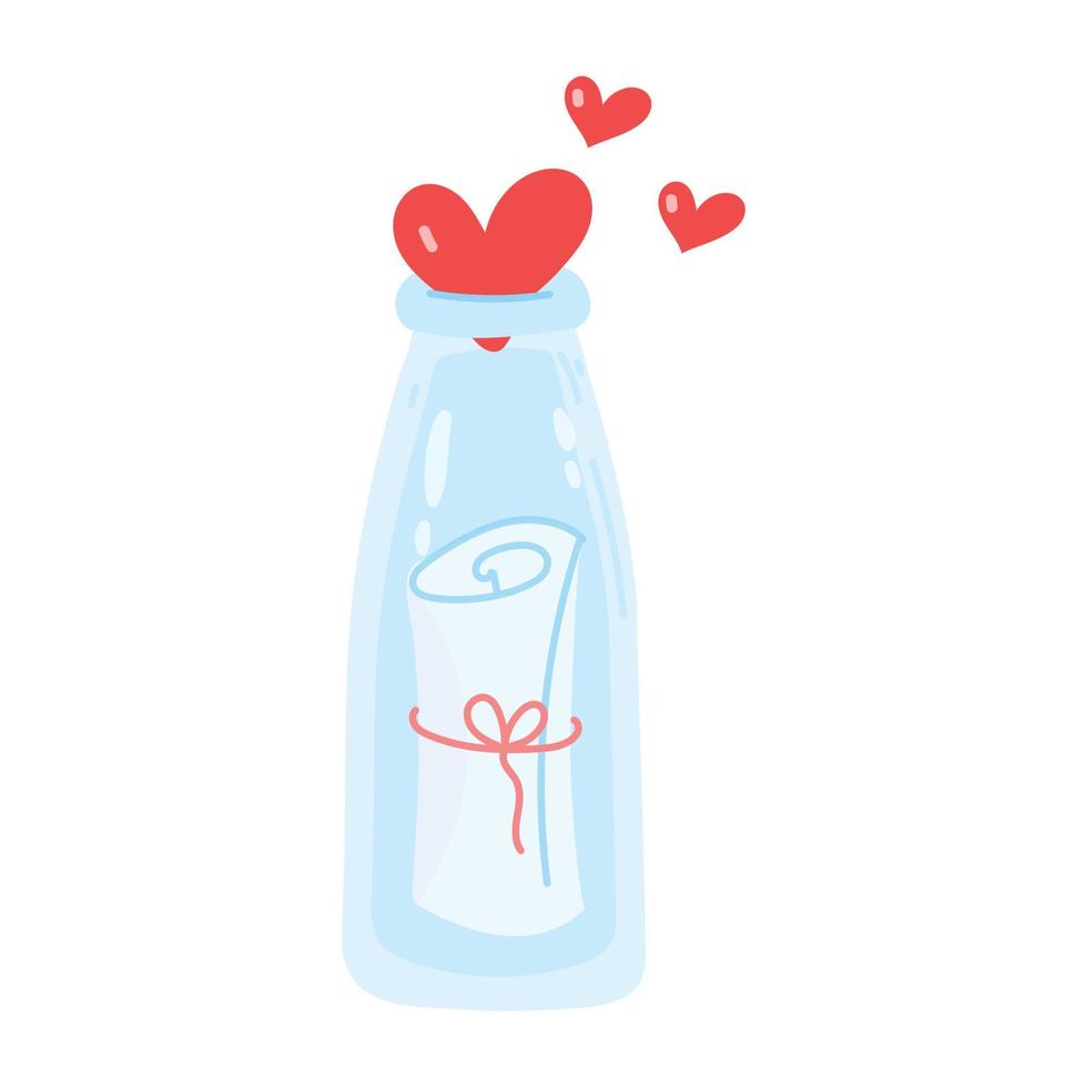 Check out flat sticker of romantic drink vector