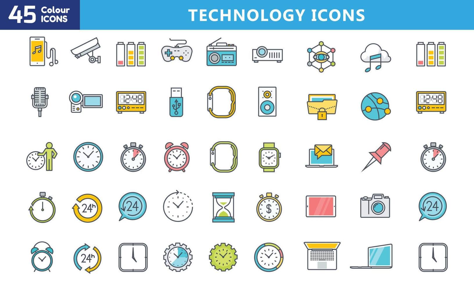 Icons for mobile and web. High quality pictograms. Linear icons set of business, medical, UI and UX, media, money, travel, etc. vector