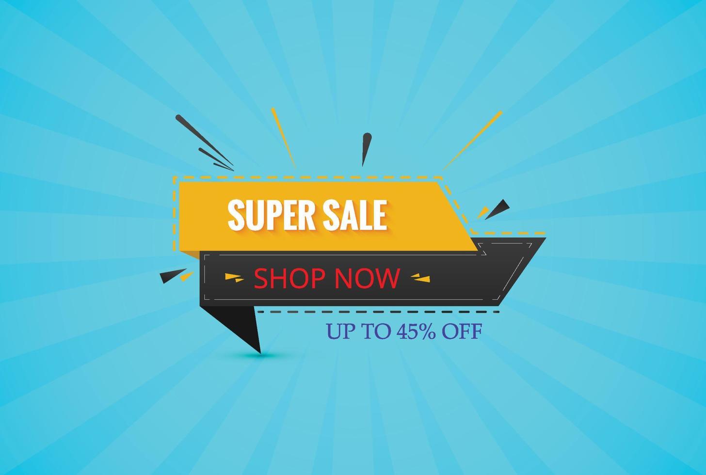 Sale offer discount banner template promotion. Big sale special offer. end of season special offer banner. vector illustration.