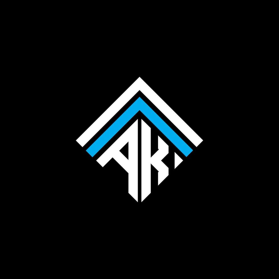 AK letter logo creative design with vector graphic, AK simple and modern logo.