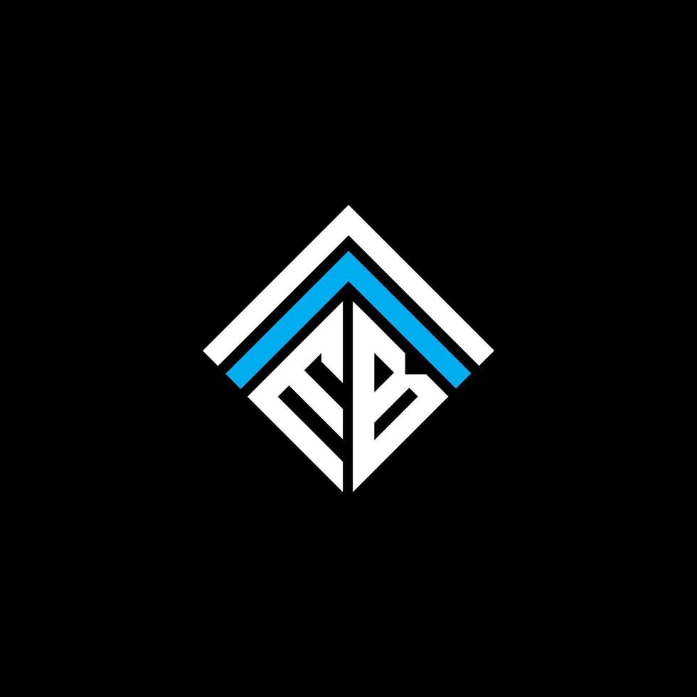 EB letter logo creative design with vector graphic, EB simple and modern logo.