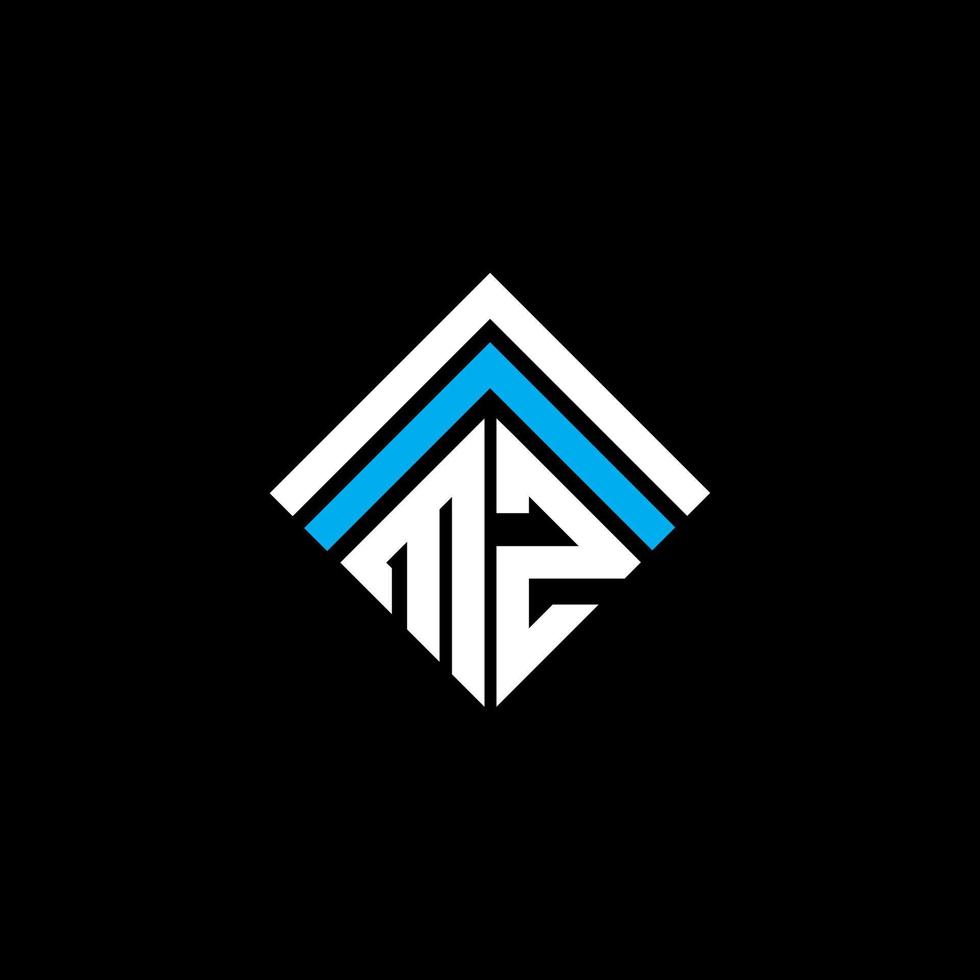 MZ letter logo creative design with vector graphic, MZ simple and modern logo.