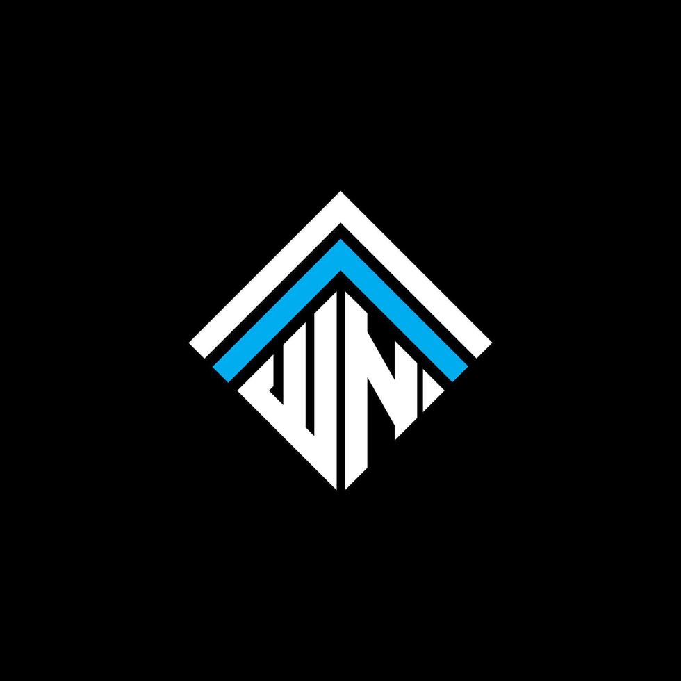 WN letter logo creative design with vector graphic, WN simple and modern logo.