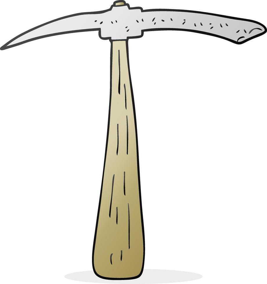 cartoon pick axe vector