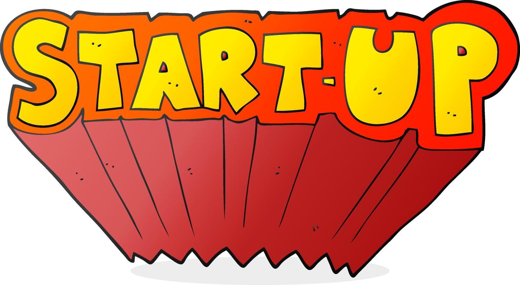 cartoon startup symbol vector