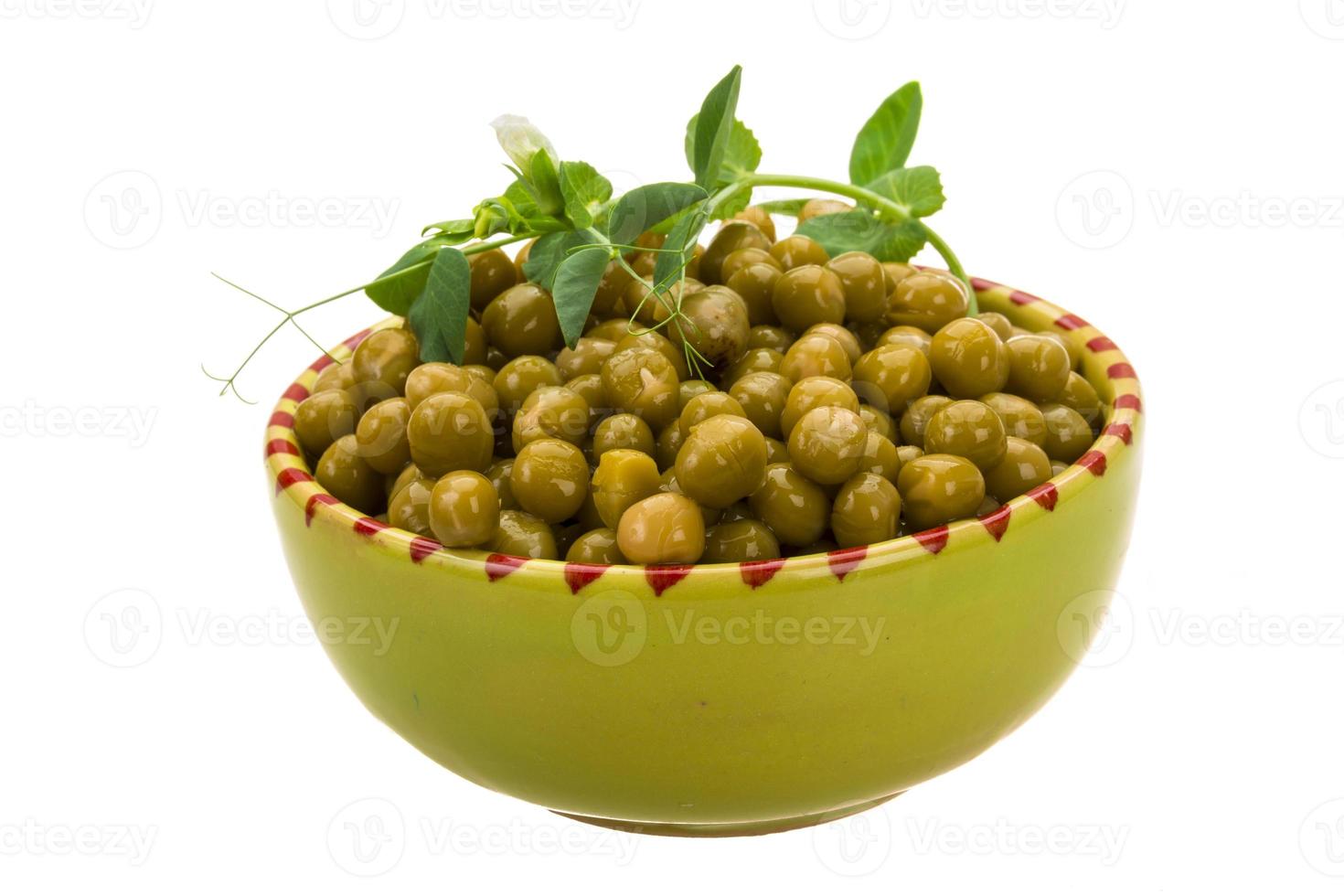 Marinated green peas photo