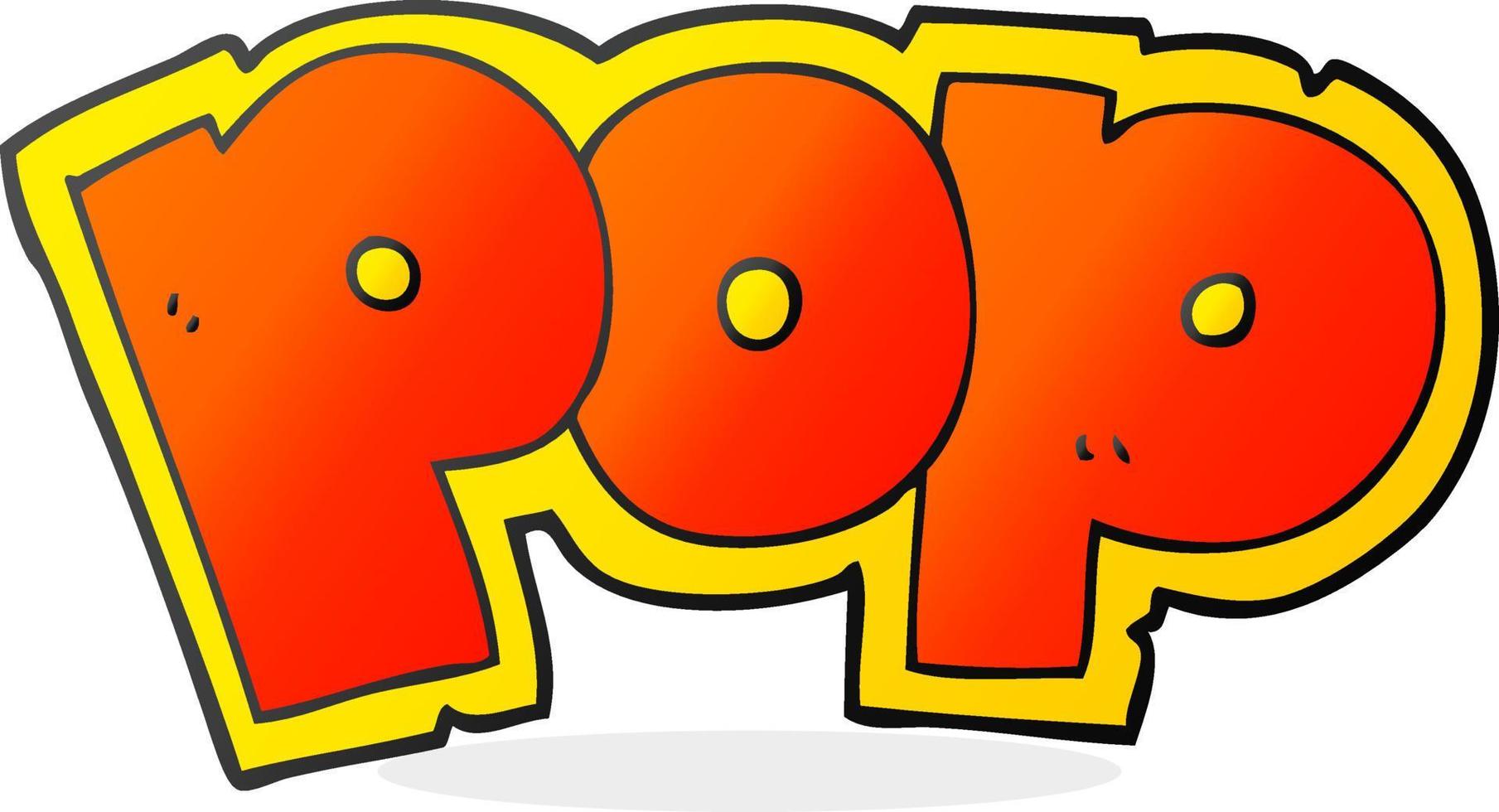 cartoon POP symbol vector