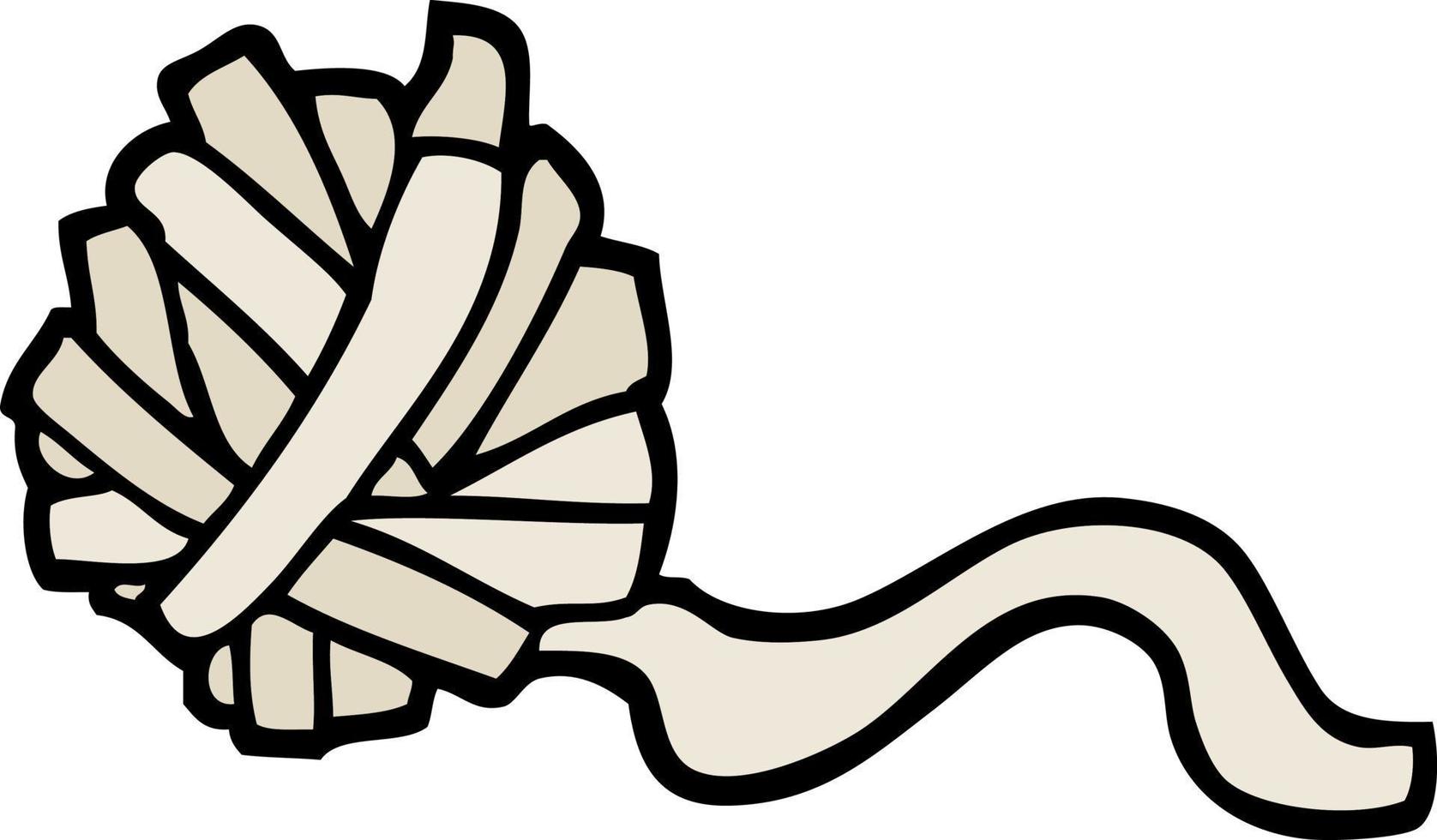 hand drawn doodle style cartoon ball of string vector