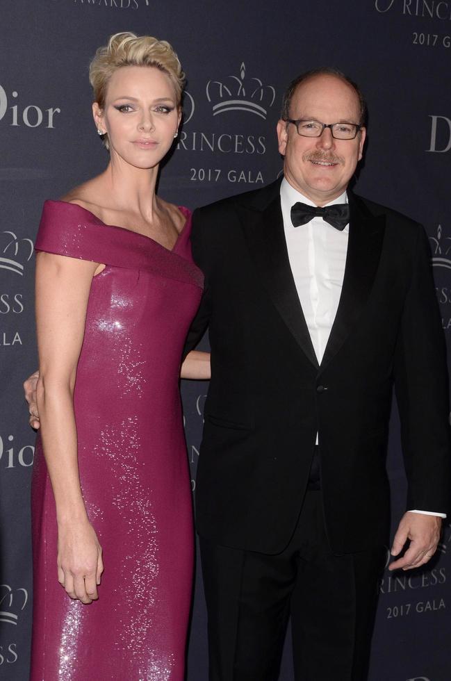 LOS ANGELES - OCT 25  His Serene Highness Prince Albert II of Monaco, Her Serene Highness Princess Charlene of Monaco at the 2017 Princess Grace Awards Gala at the Beverly Hilton Hotel on October 25, 2017 in Beverly Hills, CA photo