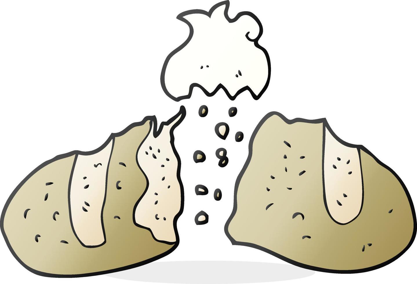 cartoon loaf of bread vector