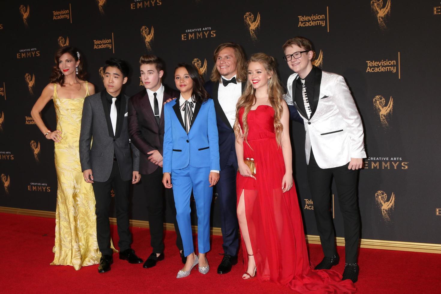 LOS ANGELES - SEP 10  Jama Williamson, Lance Lim, Ricardo Hurtado, Breanna Yde, Tony Cavalero, Jade Pettyjohn, Aidan Miner at the 2017 Creative Emmy Awards at the Microsoft Theater on September 10, 2017 in Los Angeles, CA photo