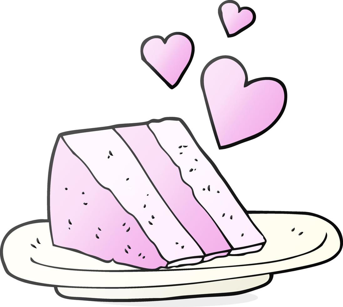 cartoon lovely cake vector