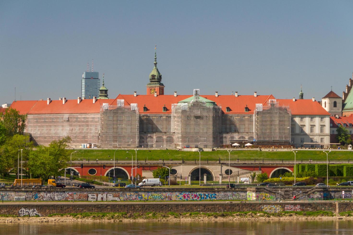 Varsovia, Polonia. casco antiguo - famoso castillo real. UNESCO sitio de Patrimonio Mundial. foto