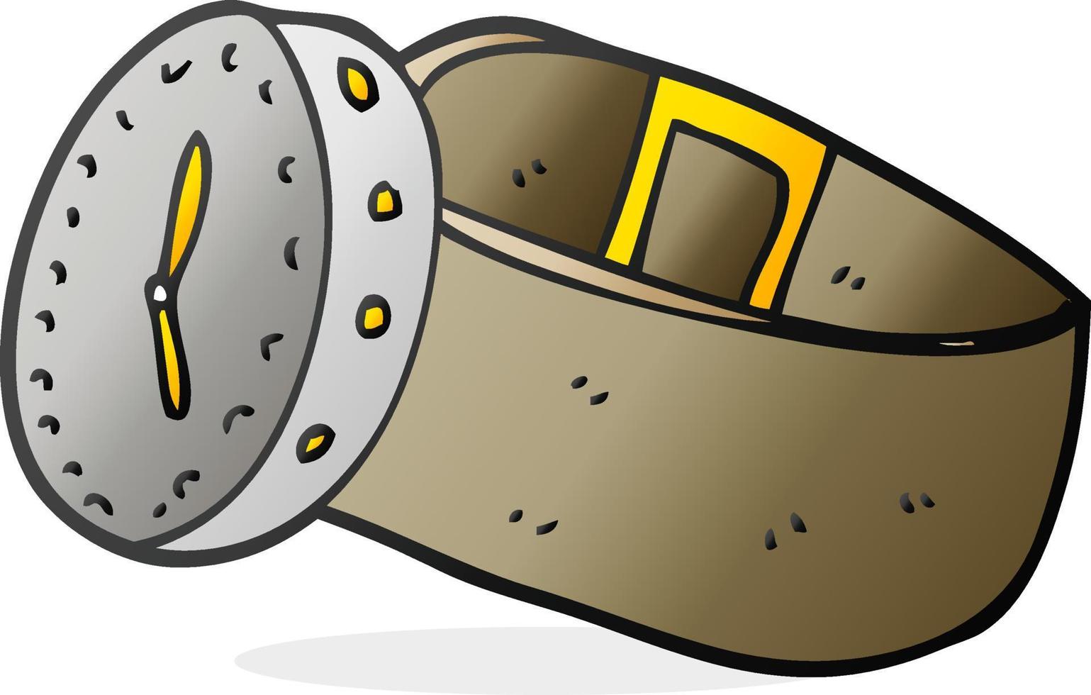 cartoon wrist watch vector