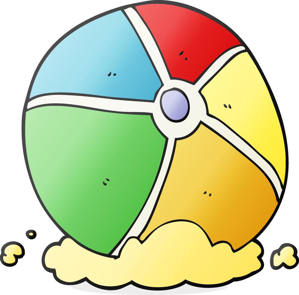 cartoon beach ball vector