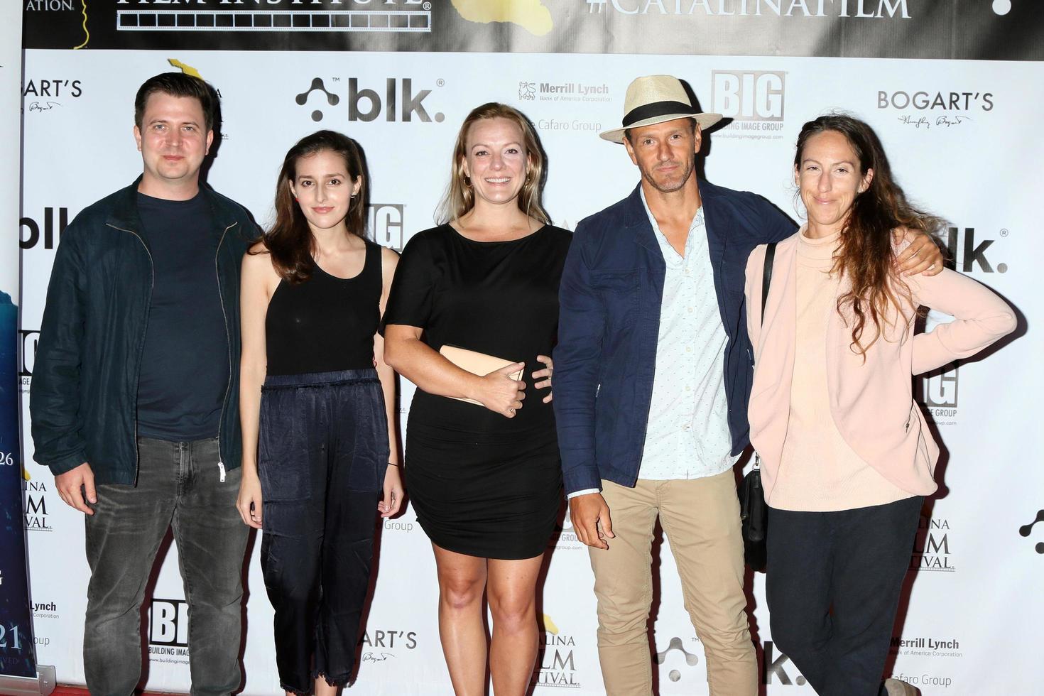 LOS ANGELES  SEP 25 - Forest Christenson, Sara Barone, Michelle Sudduth, Byron Lamarque, Claudia Simos at the 2021 Catalina Film Fest  Saturday Gala Red Carpet, at the Avalon Casino on September 25, 2021 in Avalon, CA photo