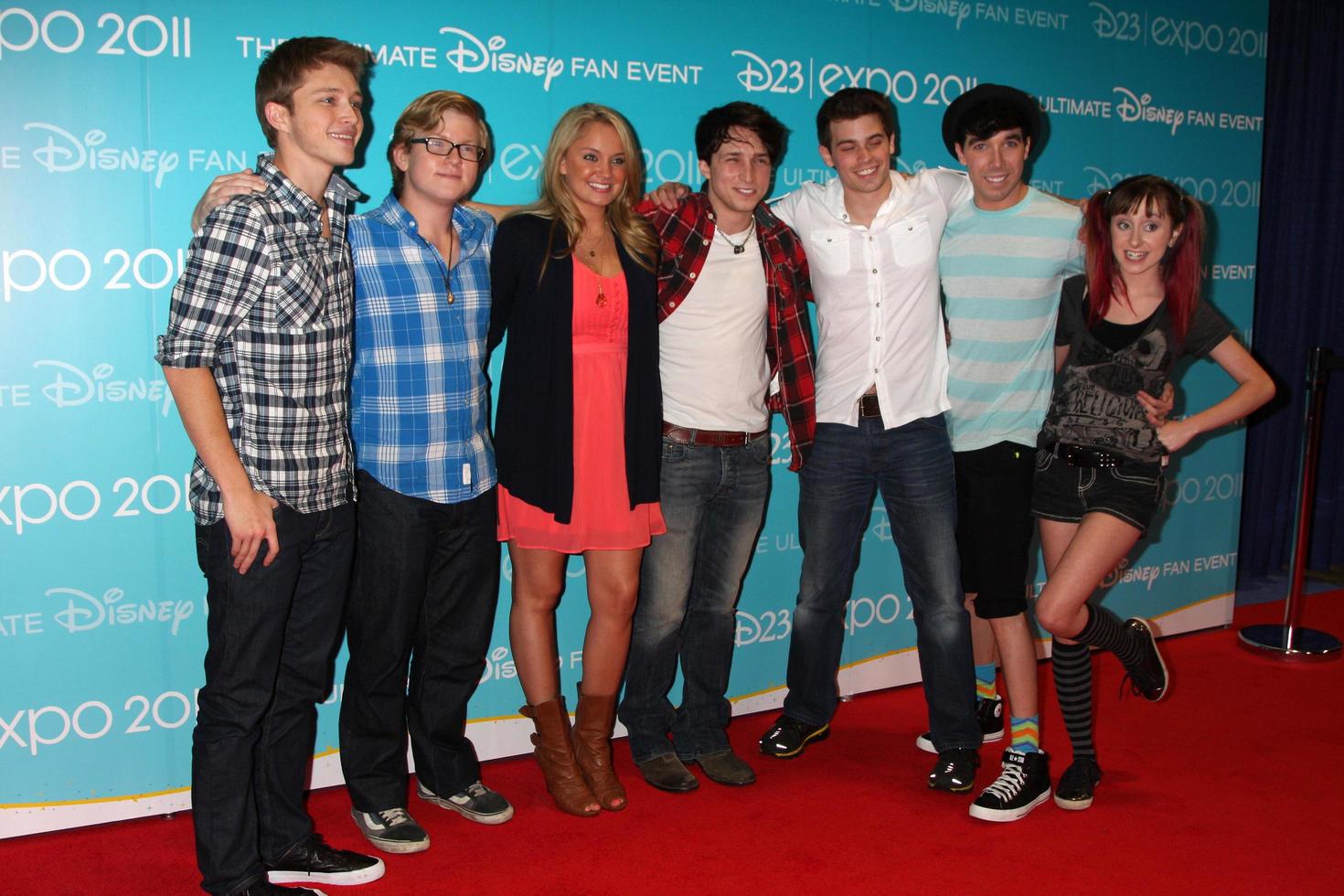 LOS ANGELES, AUG 19 -  So Random Cast Members including Tiffany Thornton, Doug Bruchu, Sterling Knight, Allisyn Ashley Arm at the D23 Expo 2011 at the Anaheim Convention Center on August 19, 2011 in Anaheim, CA photo