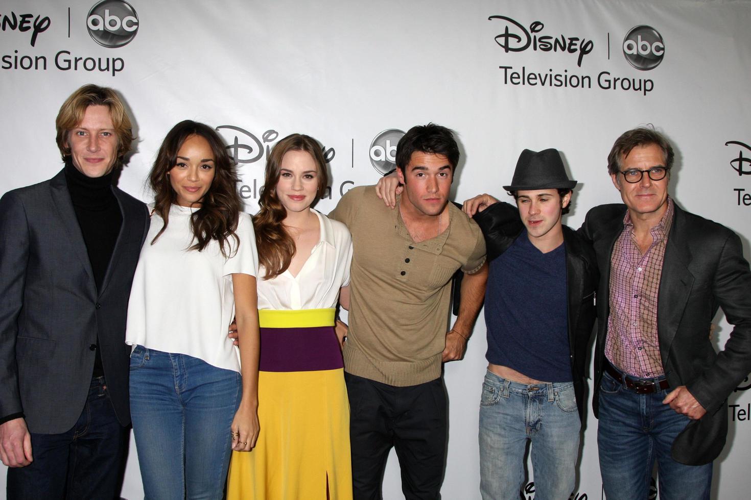 LOS ANGELES  JAN 10 - Revenge Cast  Gabriel Mann, Ashley Madekwe, Christa B. Allen, Josh Bowman, Connor Paolo, Henry Czerny arrives at the ABC TCA Party Winter 2012 at Langham Huntington Hotel on January 10, 2012 in Pasadena, CA photo