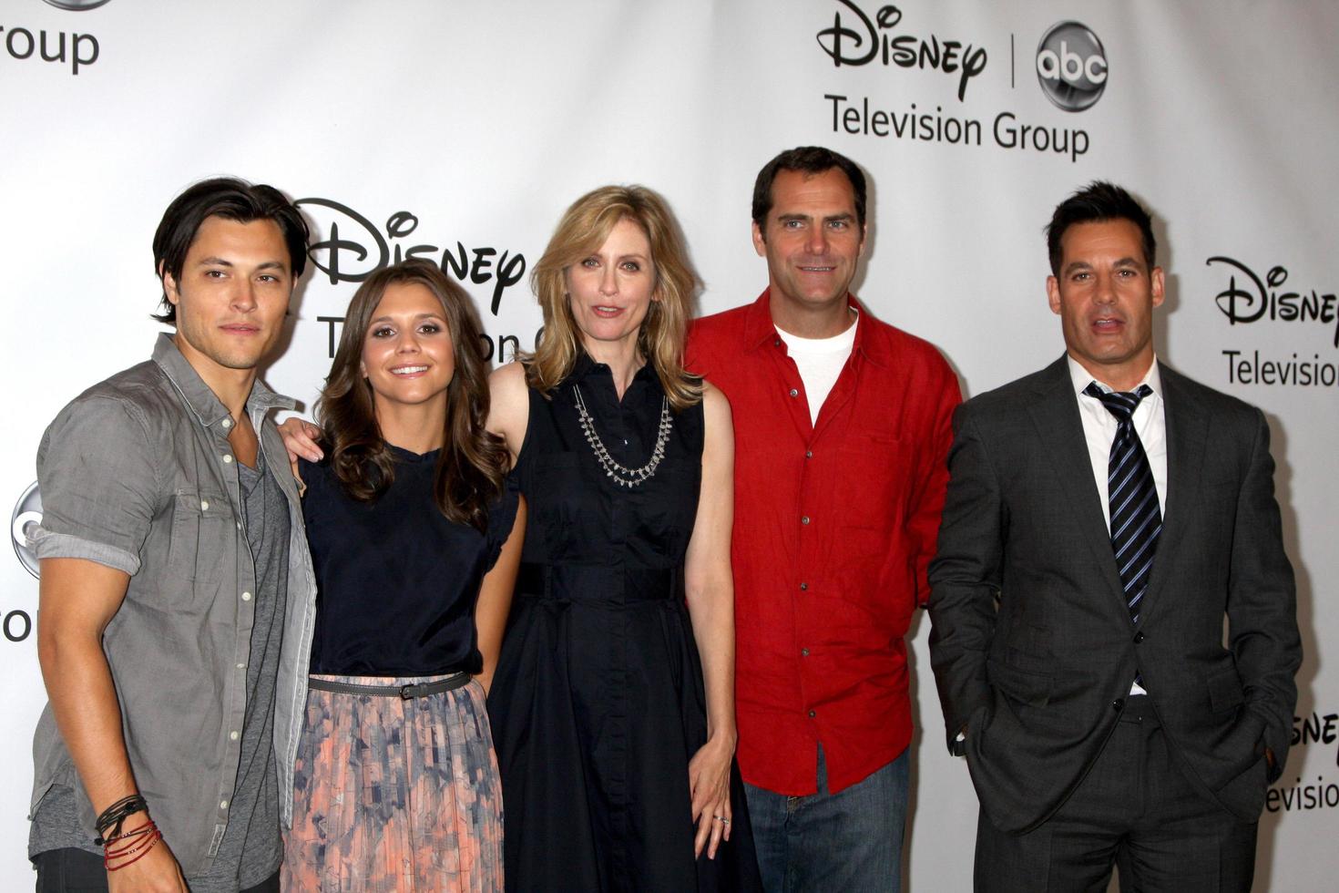 LOS ANGELES  AUG 7 - Blair Redford, Alexdra Chando, Helen Slater, Andy Buckley, Adrian Pasdar at the Disney ABC Television Group Summer Press Tour at the Beverly Hilton Hotel on August 7, 2011 in Beverly Hills, CA photo