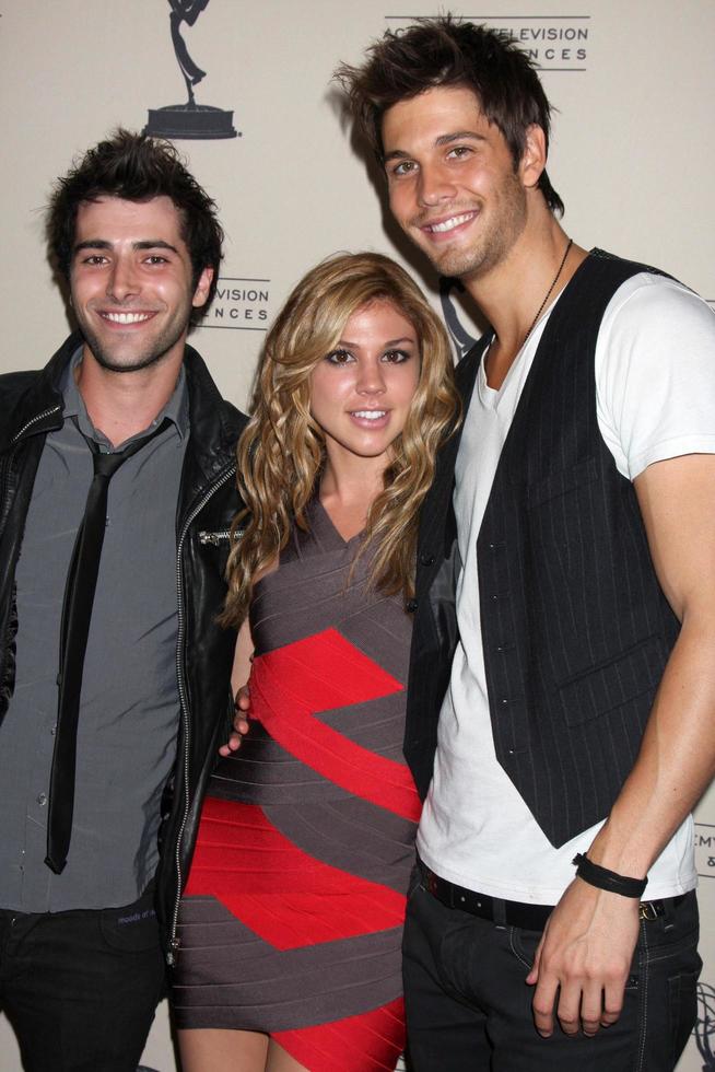 LOS ANGELES  JUN 16 - Freddie Smith, Kate Mansi, Casey Jon Deidrick arriving at the Academy of Television Arts and Sciences Daytime Emmy Nominee Reception at SLS Hotel at Beverly Hills on June 16, 2011 in Beverly Hills, CA photo