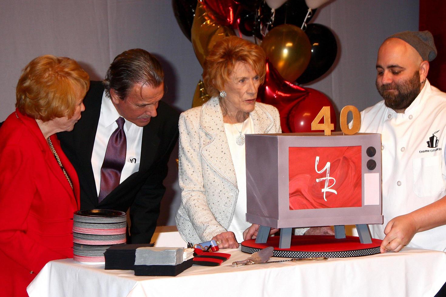 LOS ANGELES, MAR 26 - Lee P Bell, Eric Braeden, Jeanne Cooper, Duff Goldman attends the 40th Anniversary of the Young and the Restless Celebration at the CBS Television City on March 26, 2013 in Los Angeles, CA photo