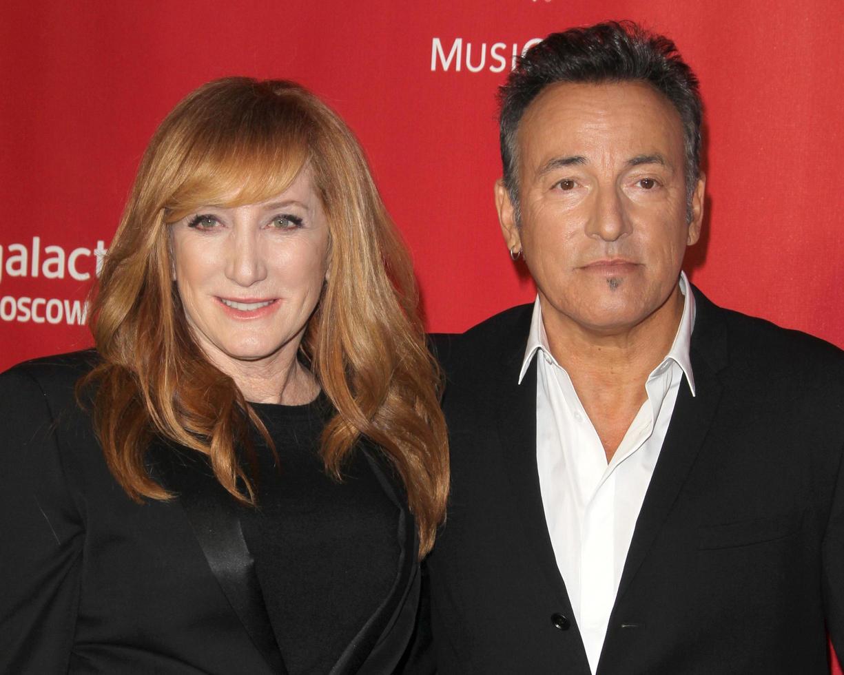 LOS ANGELES, FEB 8 - Patti Scialfa, Bruce Springsteen arrives at the 2013 MusiCares Person Of The Year Gala Honoring Bruce Springsteen at the Los Angeles Convention Center on February 8, 2013 in Los Angeles, CA photo