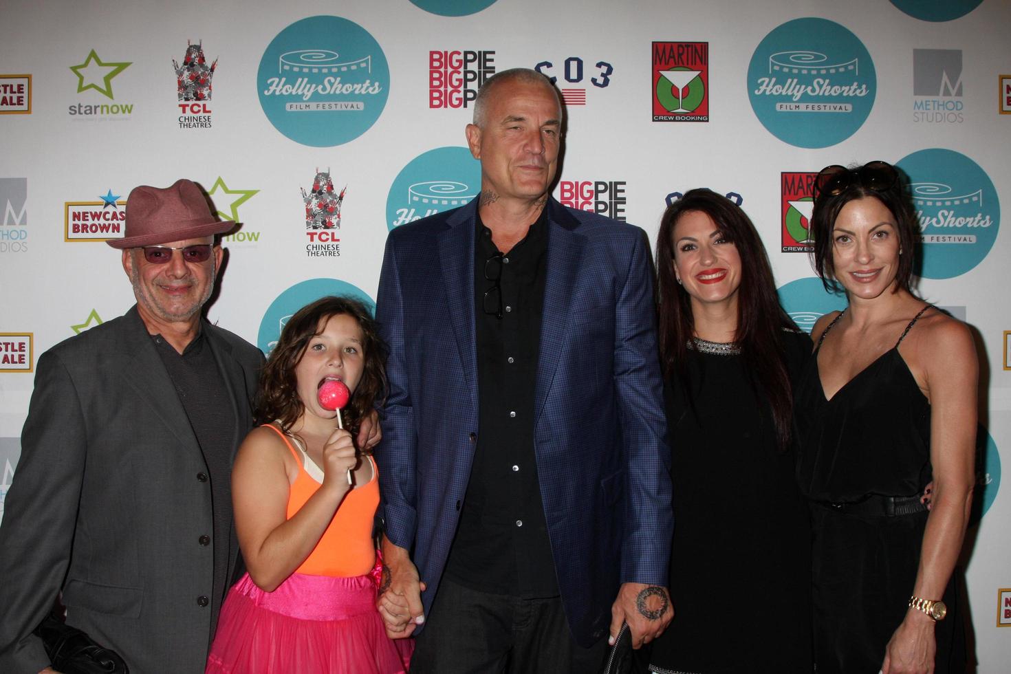 LOS ANGELES, AUG 17 - Frankie Cassavetes, Barbie Cassaventes, Nick Cassavetes, Gina Cassavetes, Heather Wahlquist at the HollyShorts Film Festival at the TCL Chinese 6 Theaters on August 17, 2013 in Los Angeles, CA photo