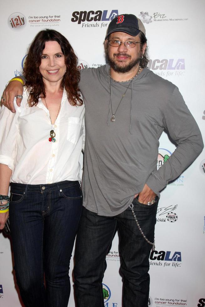 LOS ANGELES, MAY 24 - Annie Duke, Joe Reitman
 arriving at the Celebrity Casino Royale Event at Avalon on May 24, 2011 in Los Angeles, CA photo