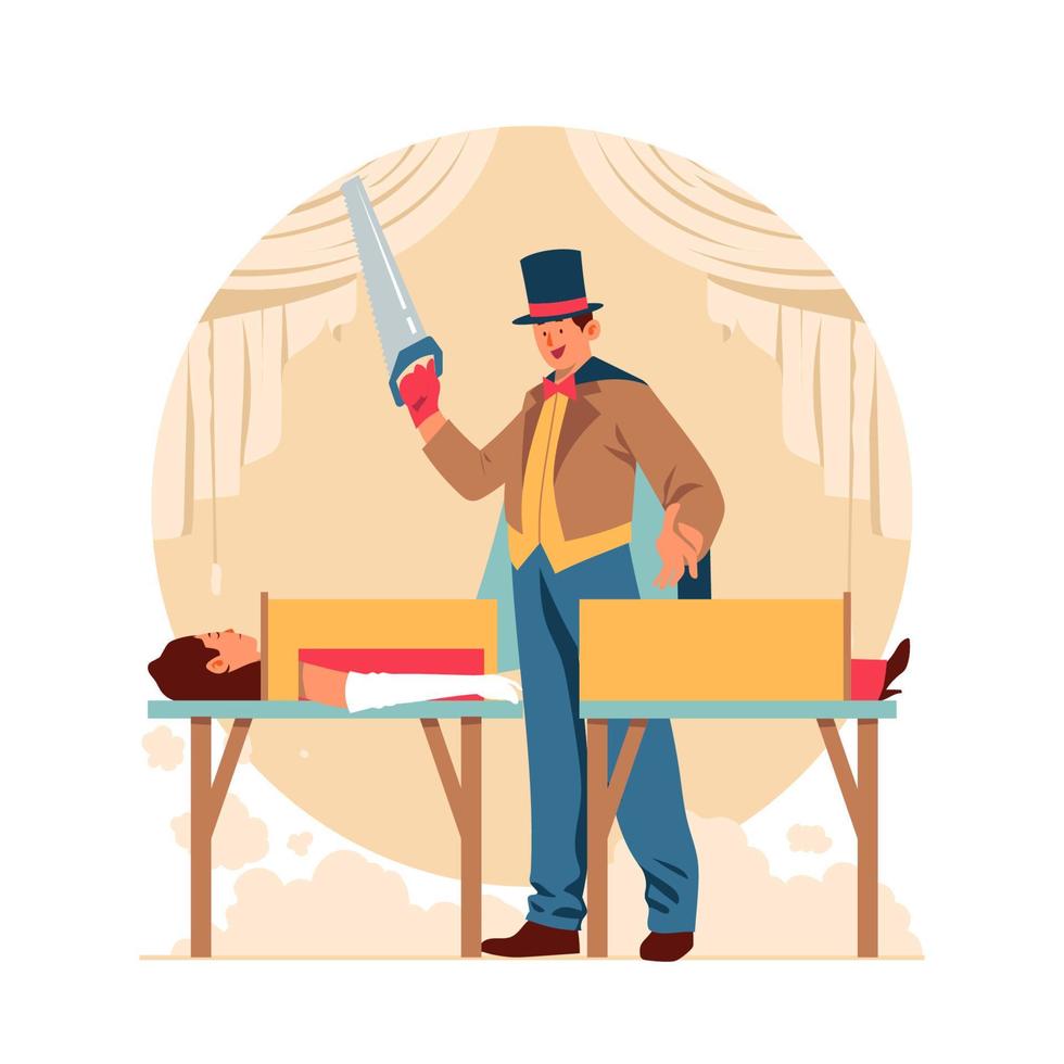 Magician Character Concept vector
