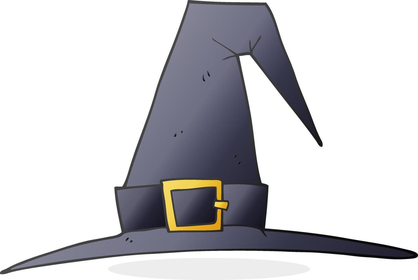 cartoon witch hat vector