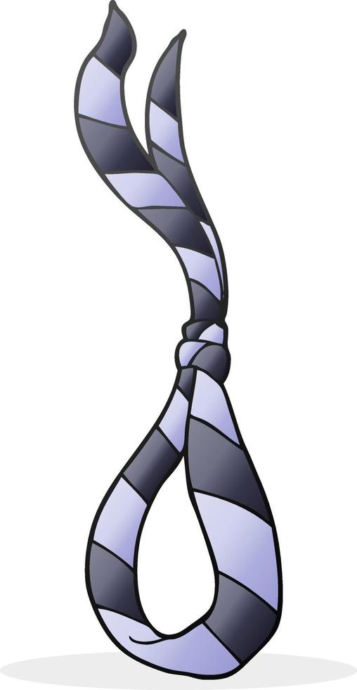 cartoon business tie like noose vector