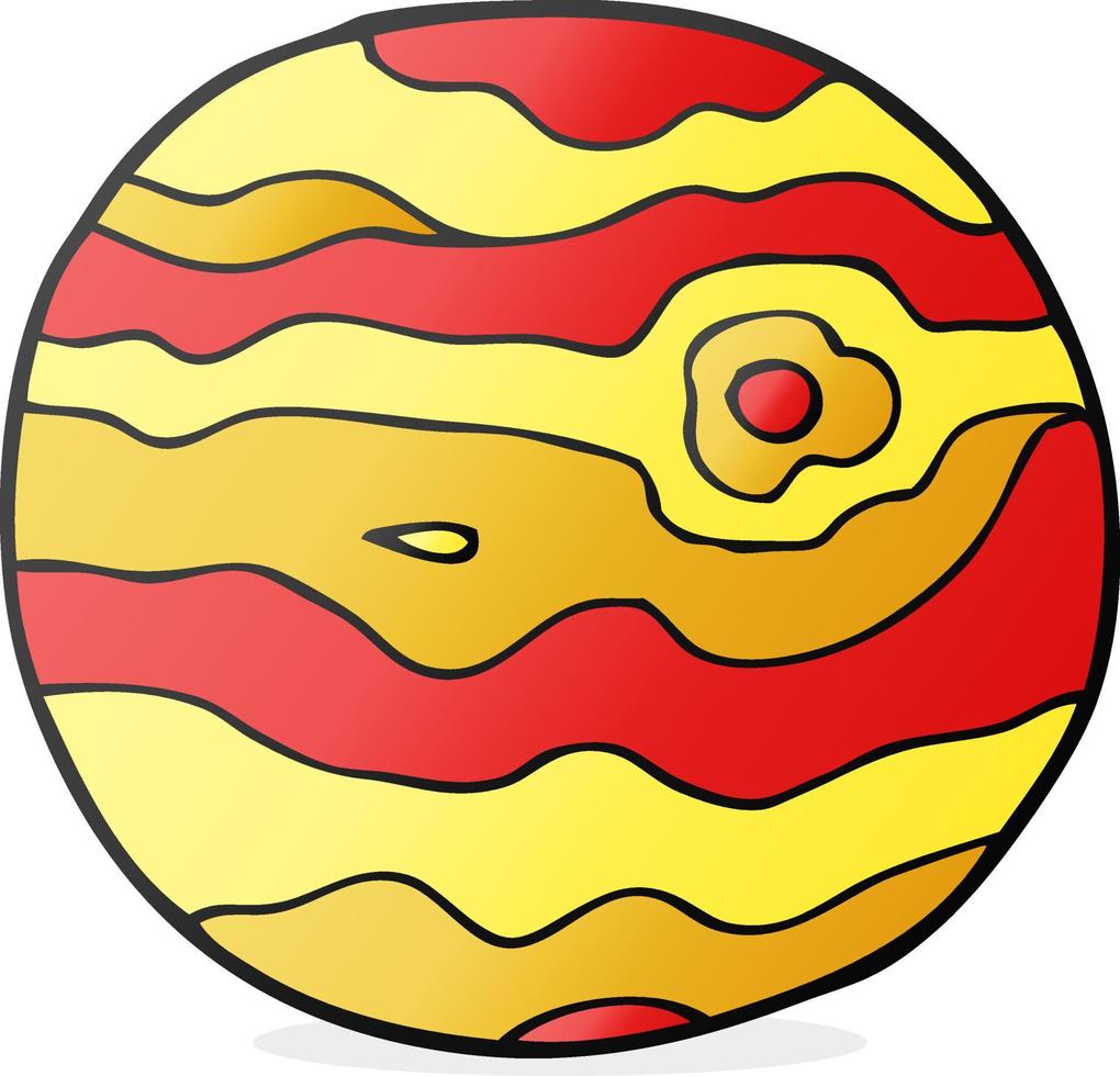 cartoon alien planet vector
