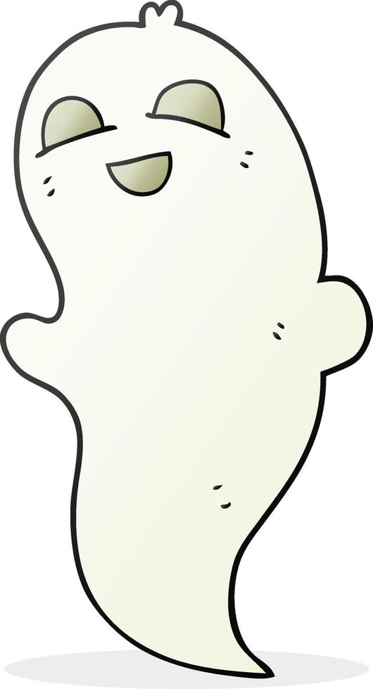 fantasma de halloween de dibujos animados vector