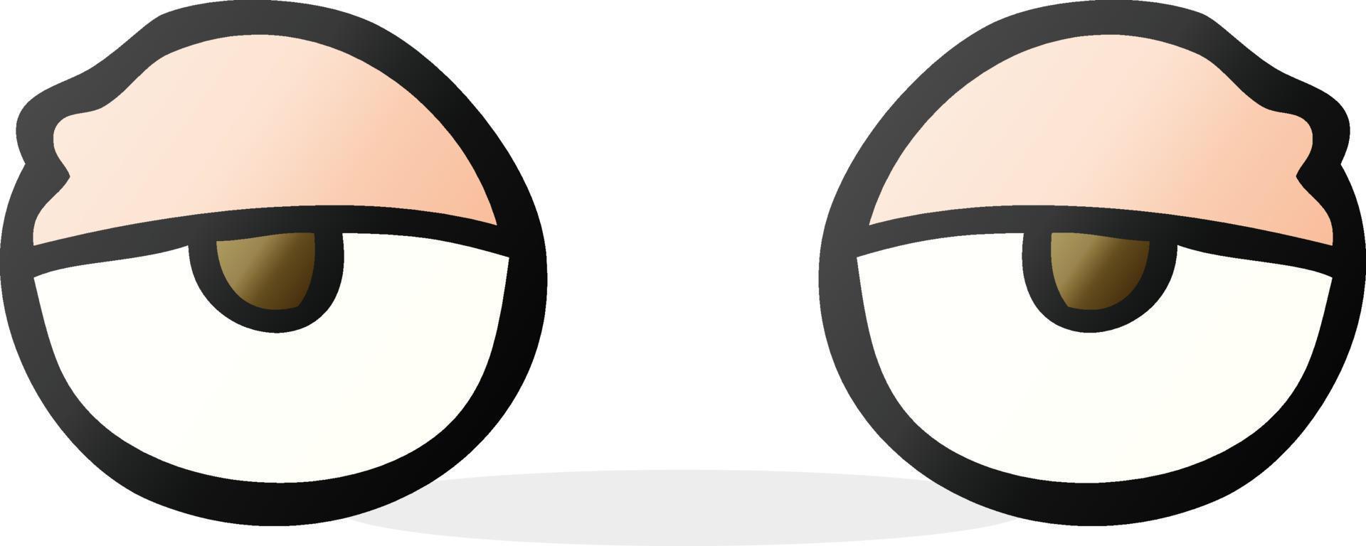 cartoon tired eyes 12296071 Vector Art at Vecteezy