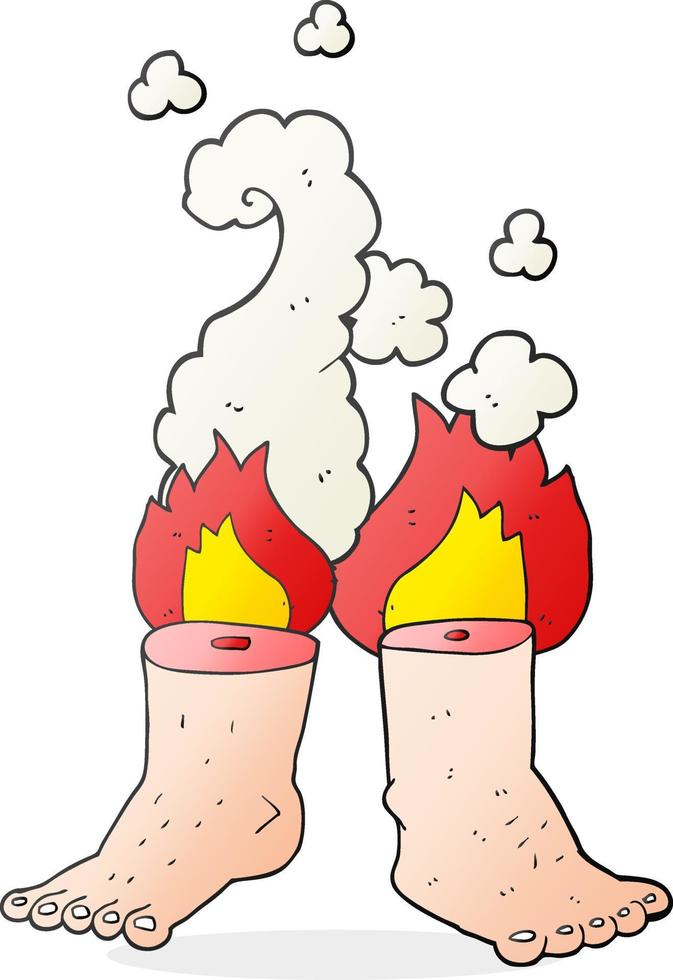 cartoon of spontaneous human combustion vector