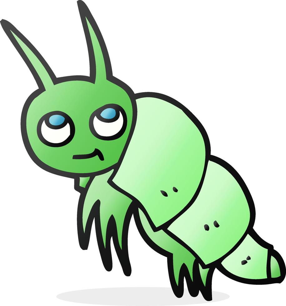 cartoon little bug vector
