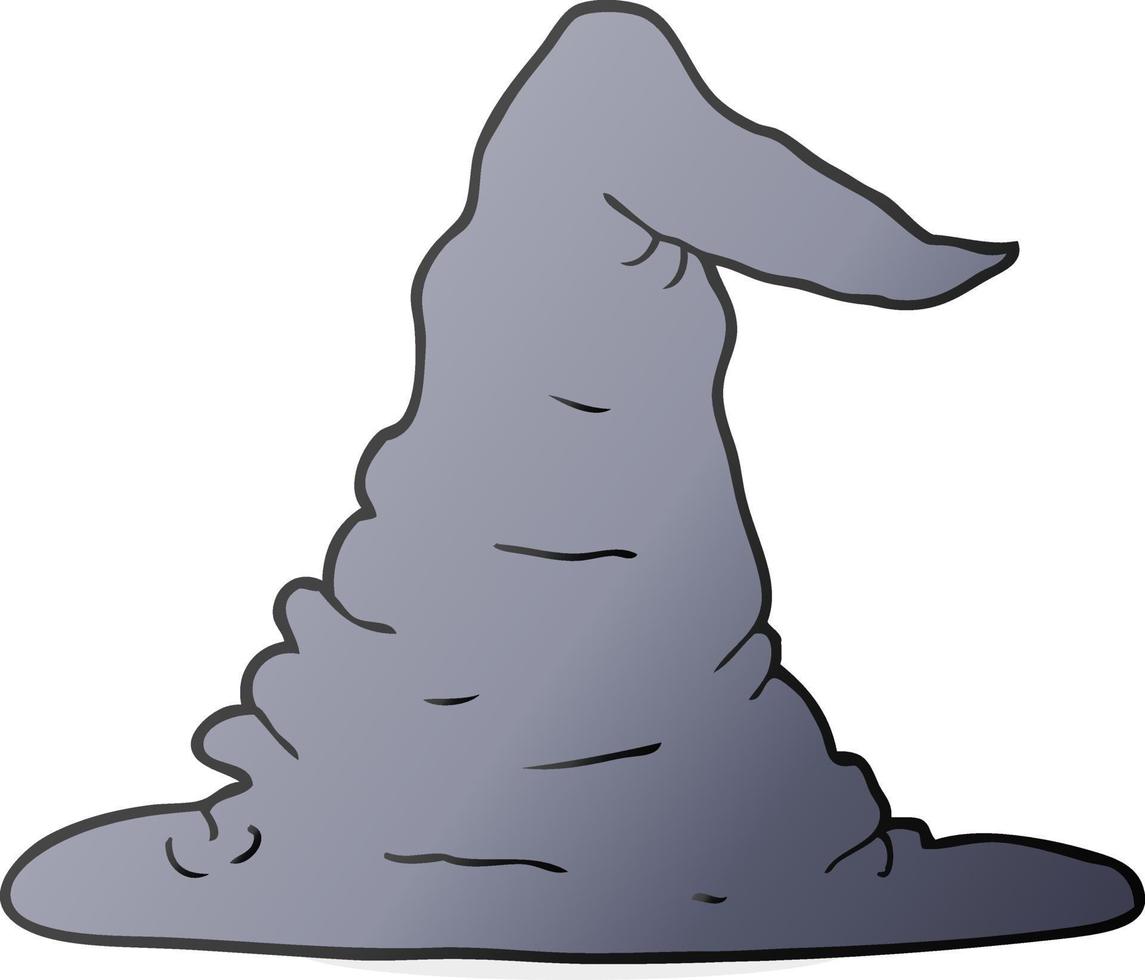 cartoon witch hat vector