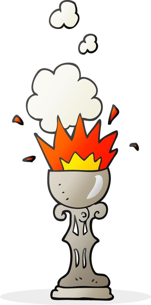 cartoon magic goblet vector
