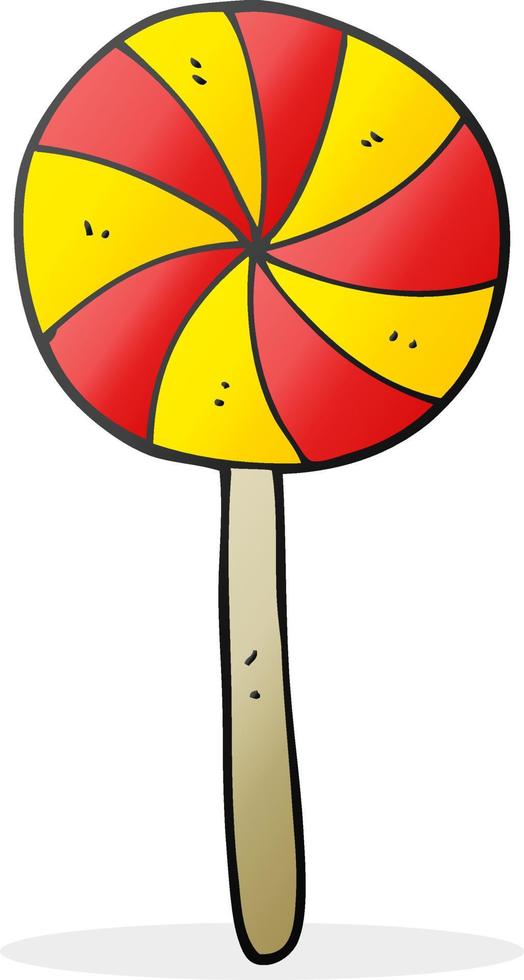 cartoon candy lollipop vector