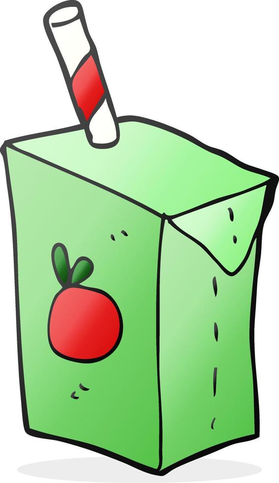 cartoon juice box vector