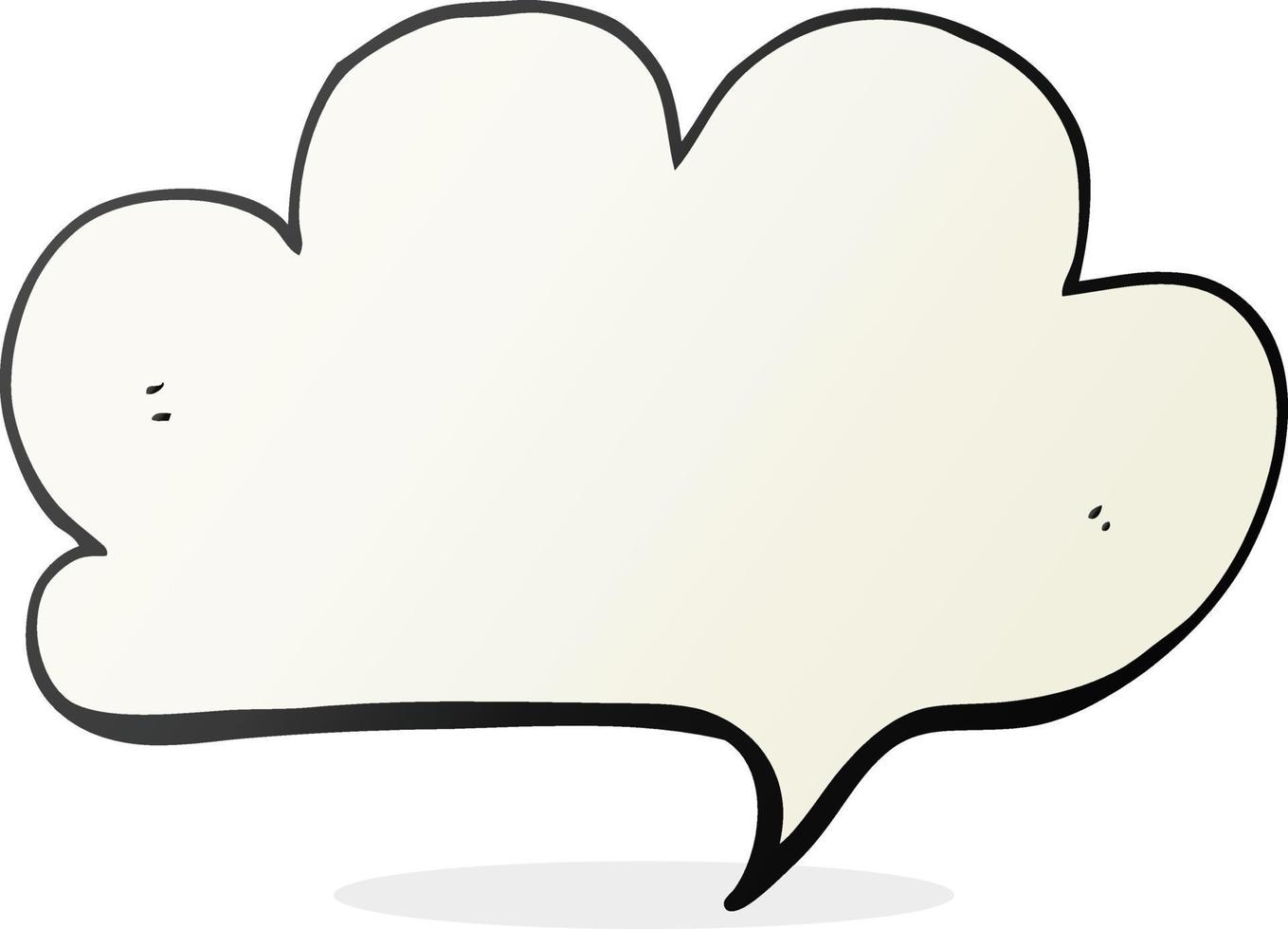 cartoon cloud speech bubble vector