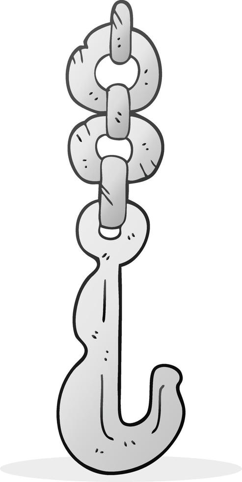 cartoon hook and chain vector