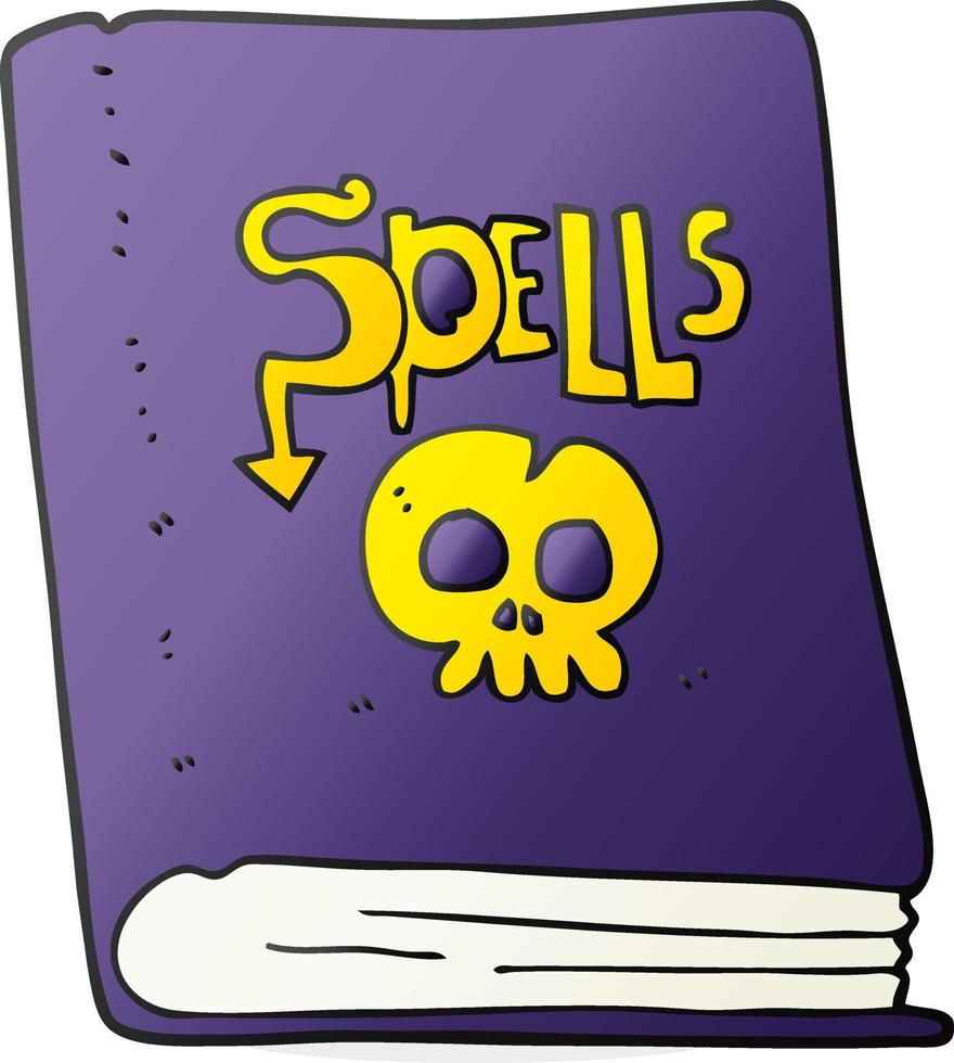 cartoon spell book vector