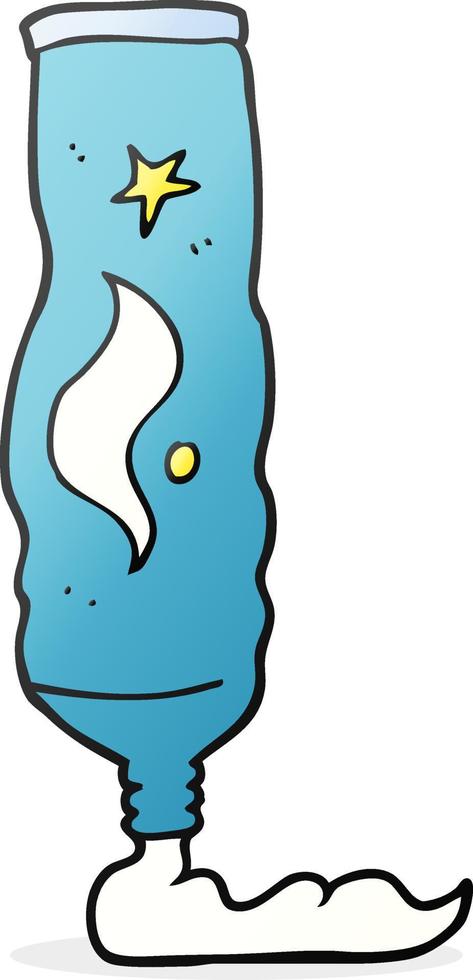cartoon toothpaste tube vector