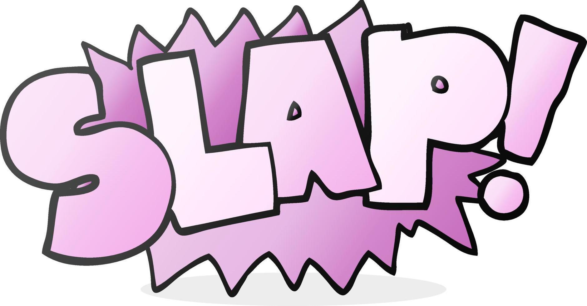 cartoon slap symbol vector