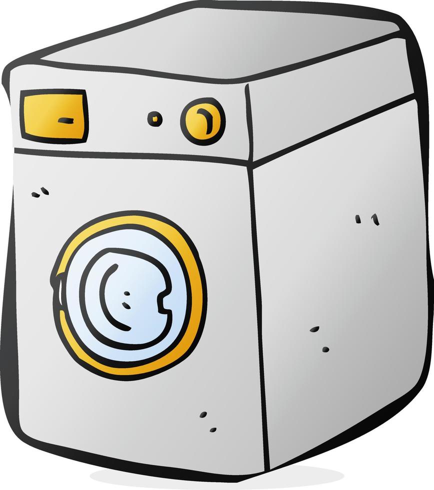 cartoon washing machine vector