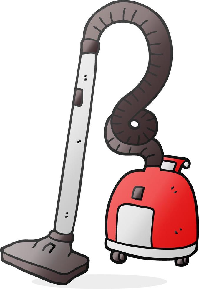 cartoon vacuum cleaner vector