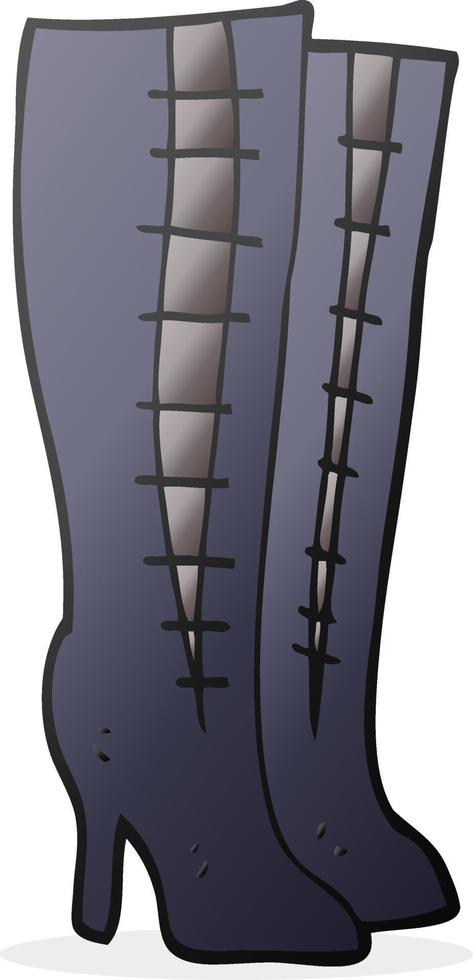 cartoon high boots vector